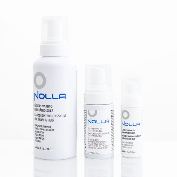 Nolla Antimicrobial Käsidesivaahdot